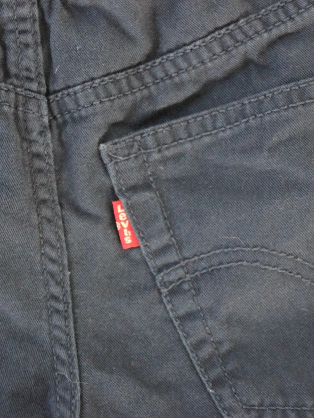 Levi's Navy Elastic Chino Shorts 10/12 Medium Boys